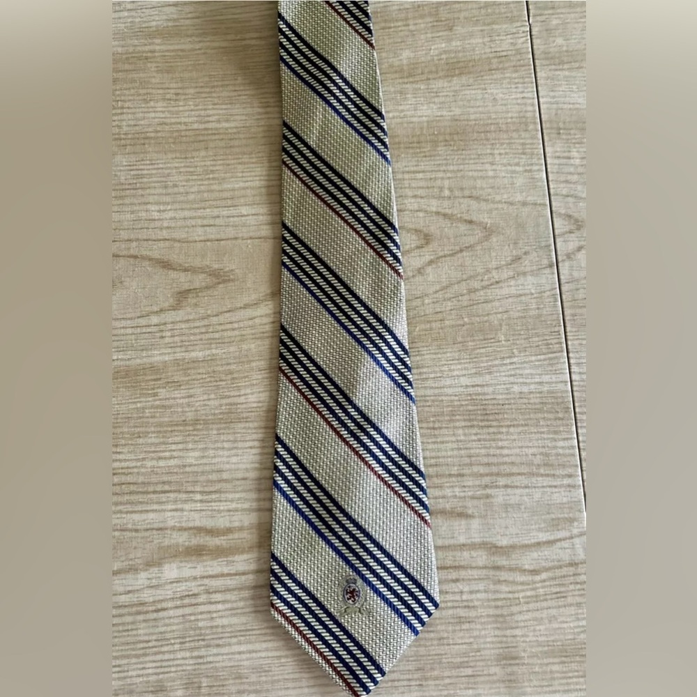 TOMMY HILFIGER VINTAGE GOLDEN STRIPED TIE